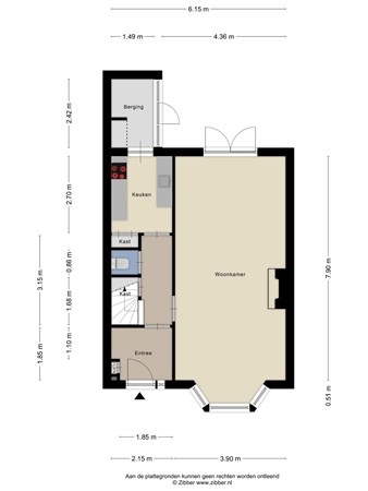 Floorplan - Kruisbroedershof 47, 5211 GX 's-Hertogenbosch