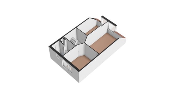 Floorplan - 't Laantje 6, 4273 XR Hank