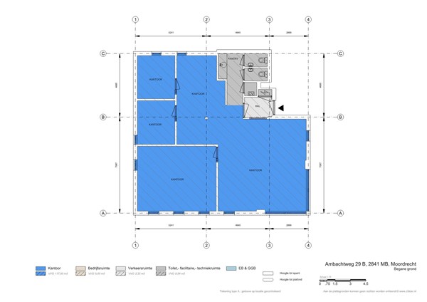 Floorplan - Ambachtweg 29B, 2841 MB Moordrecht