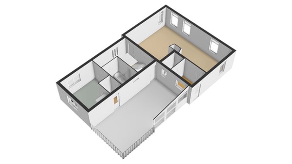 Floorplan - Rijksweg 104, 4255 GN Nieuwendijk