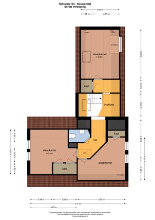 Floorplan - Rijksweg 104, 4255 GN Nieuwendijk