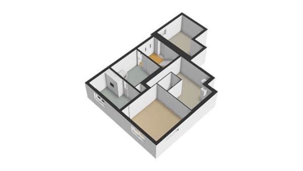 Floorplan - Rijksweg 104, 4255 GN Nieuwendijk