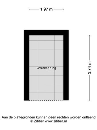 Floorplan - Veldstraat 27, 4261 TB Wijk en Aalburg