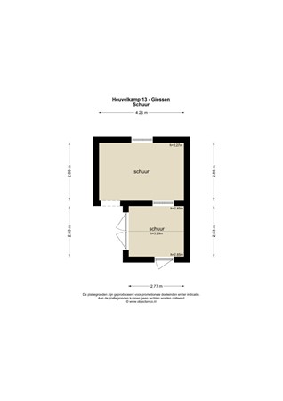Floorplan - Heuvelkamp 13, 4283 HZ Giessen