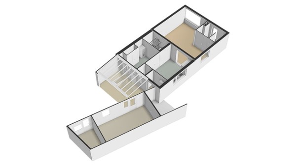 Floorplan - Kruisstraat 4, 4284 EB Rijswijk (Nb)