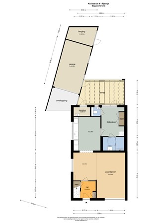 Floorplan - Kruisstraat 4, 4284 EB Rijswijk (Nb)