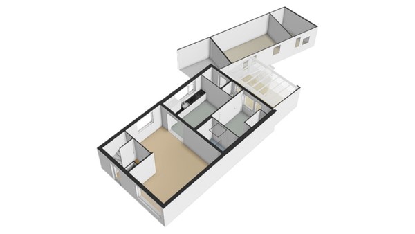 Floorplan - Kruisstraat 4, 4284 EB Rijswijk (Nb)