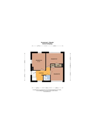 Floorplan - Kruisstraat 4, 4284 EB Rijswijk (Nb)