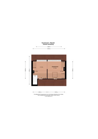 Floorplan - Kruisstraat 4, 4284 EB Rijswijk (Nb)