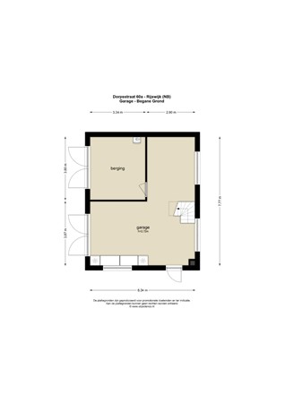 Floorplan - Dorpsstraat 60A, 4284 EJ Rijswijk (Nb)
