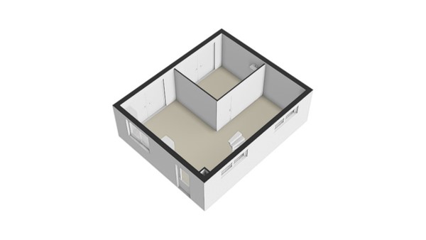 Floorplan - Dorpsstraat 60A, 4284 EJ Rijswijk (Nb)