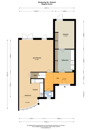 Floorplan - Vlinderslag 54, 4286 GK Almkerk