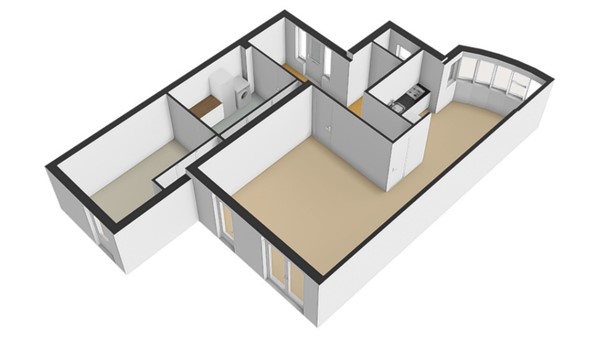 Floorplan - Vlinderslag 54, 4286 GK Almkerk