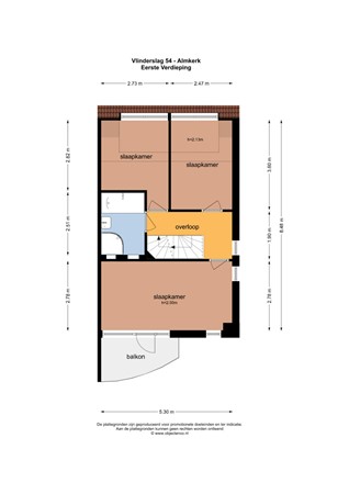 Floorplan - Vlinderslag 54, 4286 GK Almkerk