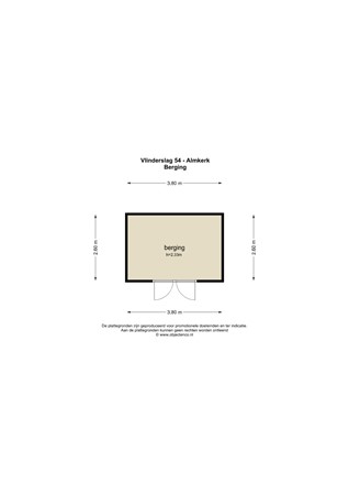 Floorplan - Vlinderslag 54, 4286 GK Almkerk