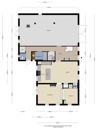 Floorplan - Oude Kerkstraat 8, 4261 BL Wijk en Aalburg