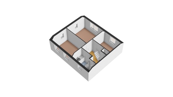 Floorplan - Wilhelminastraat 30, 4281 LN Andel
