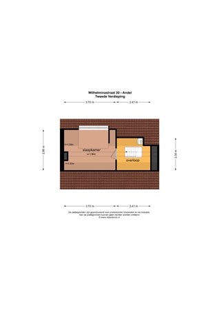Floorplan - Wilhelminastraat 30, 4281 LN Andel