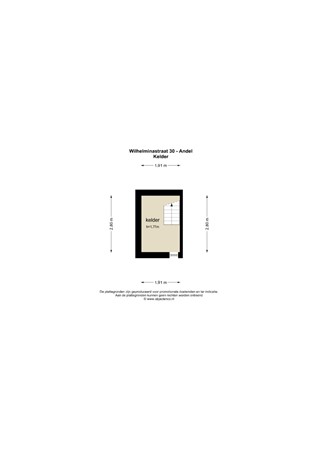 Floorplan - Wilhelminastraat 30, 4281 LN Andel