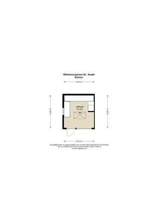 Floorplan - Wilhelminastraat 30, 4281 LN Andel