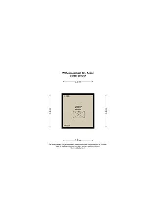 Floorplan - Wilhelminastraat 30, 4281 LN Andel
