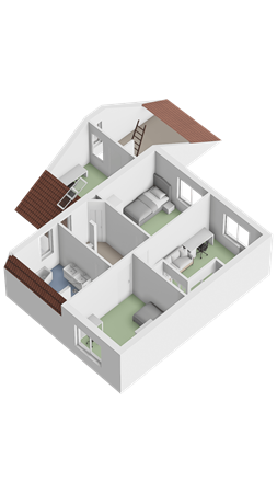 Floorplan - Provincialeweg Noord 13B, 4286 EA Almkerk