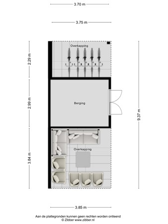 Floorplan - Provincialeweg Noord 13B, 4286 EA Almkerk