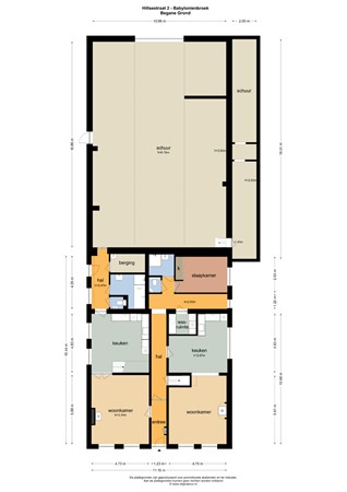 Floorplan - Hillsestraat 2, 4269 VG Babyloniënbroek