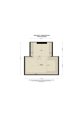 Floorplan - Hillsestraat 2, 4269 VG Babyloniënbroek