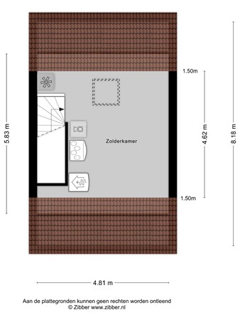 Floorplan - Kroonsappel 8, 4281 JJ Andel