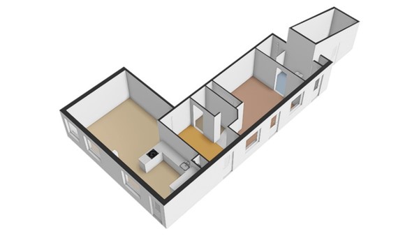 Floorplan - Landpoortstraat 25, 4285 AR Woudrichem