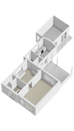 Floorplan - Langstraat 1, 4288 JK Uitwijk