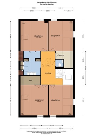 Floorplan - Heuvelkamp 13, 4283 HZ Giessen