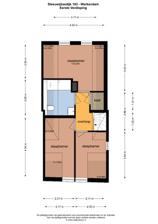 Floorplan - Sleeuwijksedijk 103, 4251 XE Werkendam