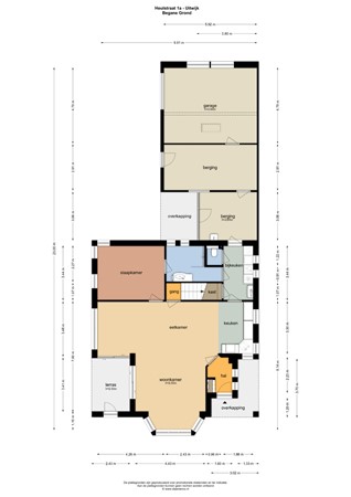 Floorplan - Heulstraat 1A, 4288 JS Uitwijk