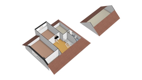 Floorplan - Heulstraat 1A, 4288 JS Uitwijk