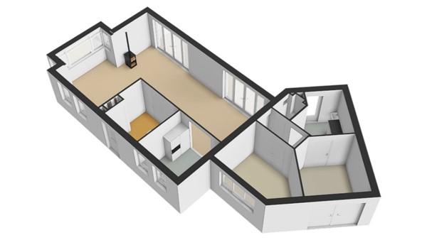 Floorplan - Nachtegaal 26, 4284 XD Rijswijk (Nb)