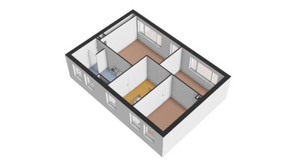 Floorplan - Nachtegaal 26, 4284 XD Rijswijk (Nb)