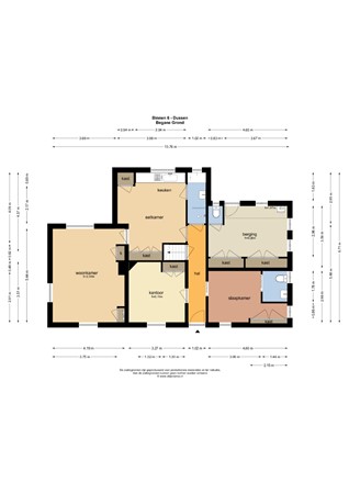 Floorplan - Binnen 6, 4271 BW Dussen