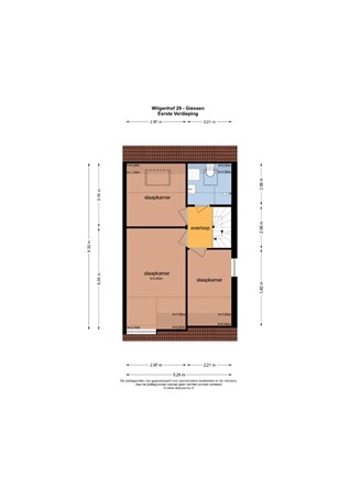 Floorplan - Wilgenhof 29, 4283 JA Giessen