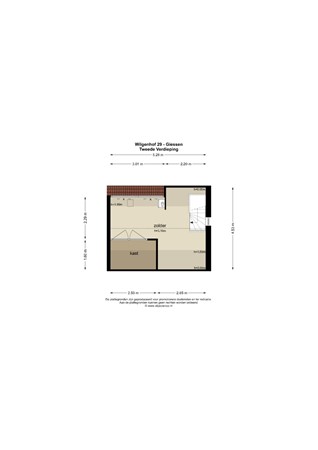 Floorplan - Wilgenhof 29, 4283 JA Giessen