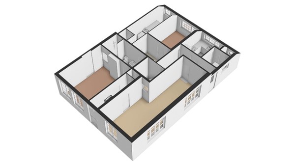 Floorplan - Mr S. Naaijenstraat 28, 4281 NL Andel