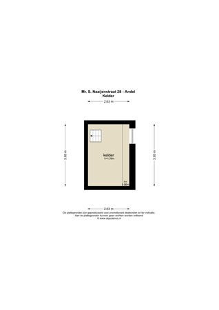 Floorplan - Mr S. Naaijenstraat 28, 4281 NL Andel