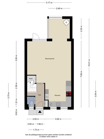 Floorplan - Albert Ruylweg 4, 4254 EX Sleeuwijk