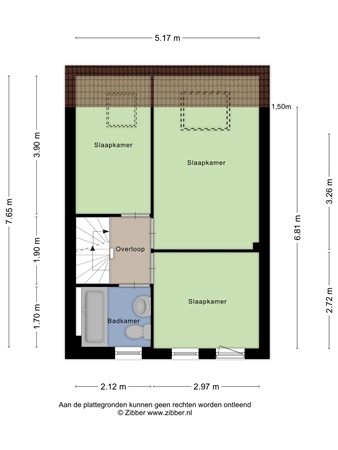 Floorplan - Albert Ruylweg 4, 4254 EX Sleeuwijk