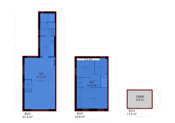 Floorplan - Prins Bernhardlaan 124, 7622 BL Borne