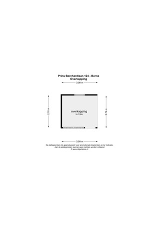 Floorplan - Prins Bernhardlaan 124, 7622 BL Borne