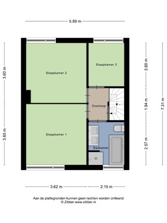 Floorplan - Loosboersstraat 34, 7475 BR Markelo