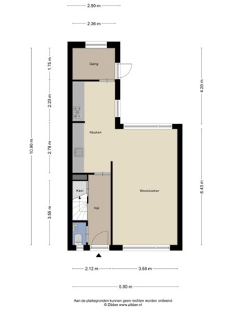 Floorplan - Haarstraat 21, 7451 CX Holten