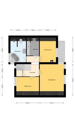 Floorplan - De Wulp 7, 7591 LM Denekamp
